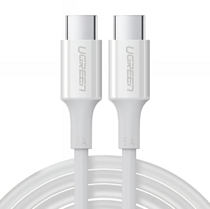 USB-C Data- en Oplaadkabel - USB-C UGREEN US300, 100W, 2m, Wit