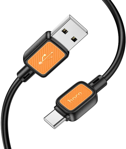 USB-A to USB-C Data and Charging Cable HOCO X108, 18W, 1m, Black