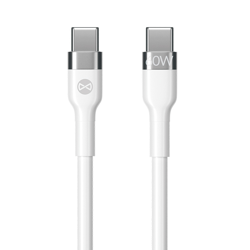 USB-C Data- en Oplaadkabel - USB-C Forever Flexible, 60W, 2m, Wit