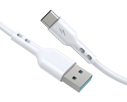 Data- en Oplaadkabel USB-A - USB-C BWOO X172C, 60W, 1m, Wit