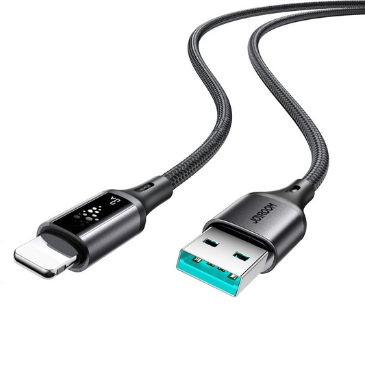 Data- en Oplaadkabel USB-A - Lightning Joyroom S-A60 StarTalk, 18W, 1.2m, Zwart