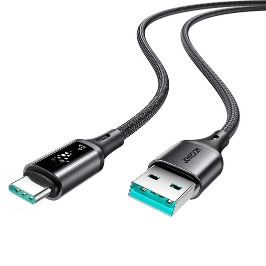 Data- en Oplaadkabel USB-A - USB-C Joyroom S-A60 StarTalk, 18W, 1.2m, Zwart
