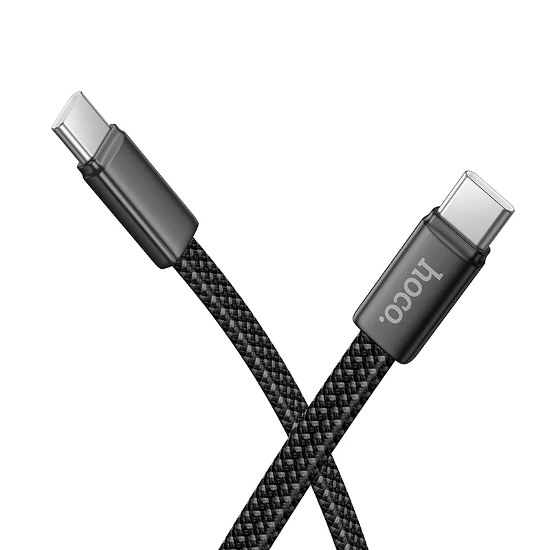 USB-C Data- en Oplaadkabel - USB-C HOCO X125, 60W, 1m, Zwart