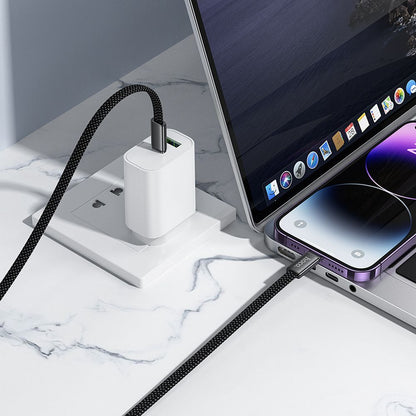 USB-C Data- en Oplaadkabel - USB-C HOCO X125, 60W, 1m, Wit