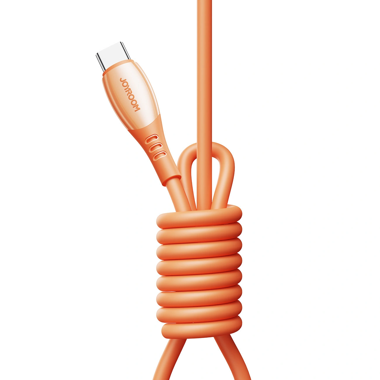 USB-C Data- en Oplaadkabel - USB-C Joyroom S-A59 Vibrant, 60W, 1.2m, Oranje