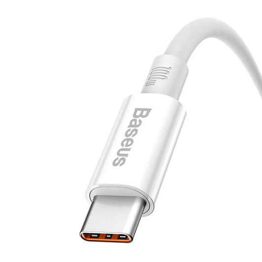 Data- en Oplaadkabel USB-A - USB-C Baseus Superior Series, 100W, 1m, Wit P10320102214-01