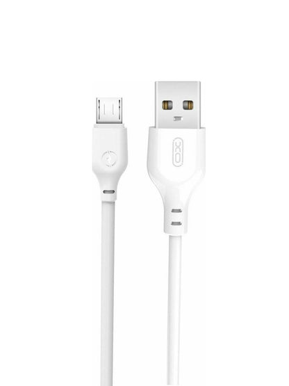 USB-A - microUSB Data en Oplaadkabel XO Design NB103, 18W, 2m, Wit