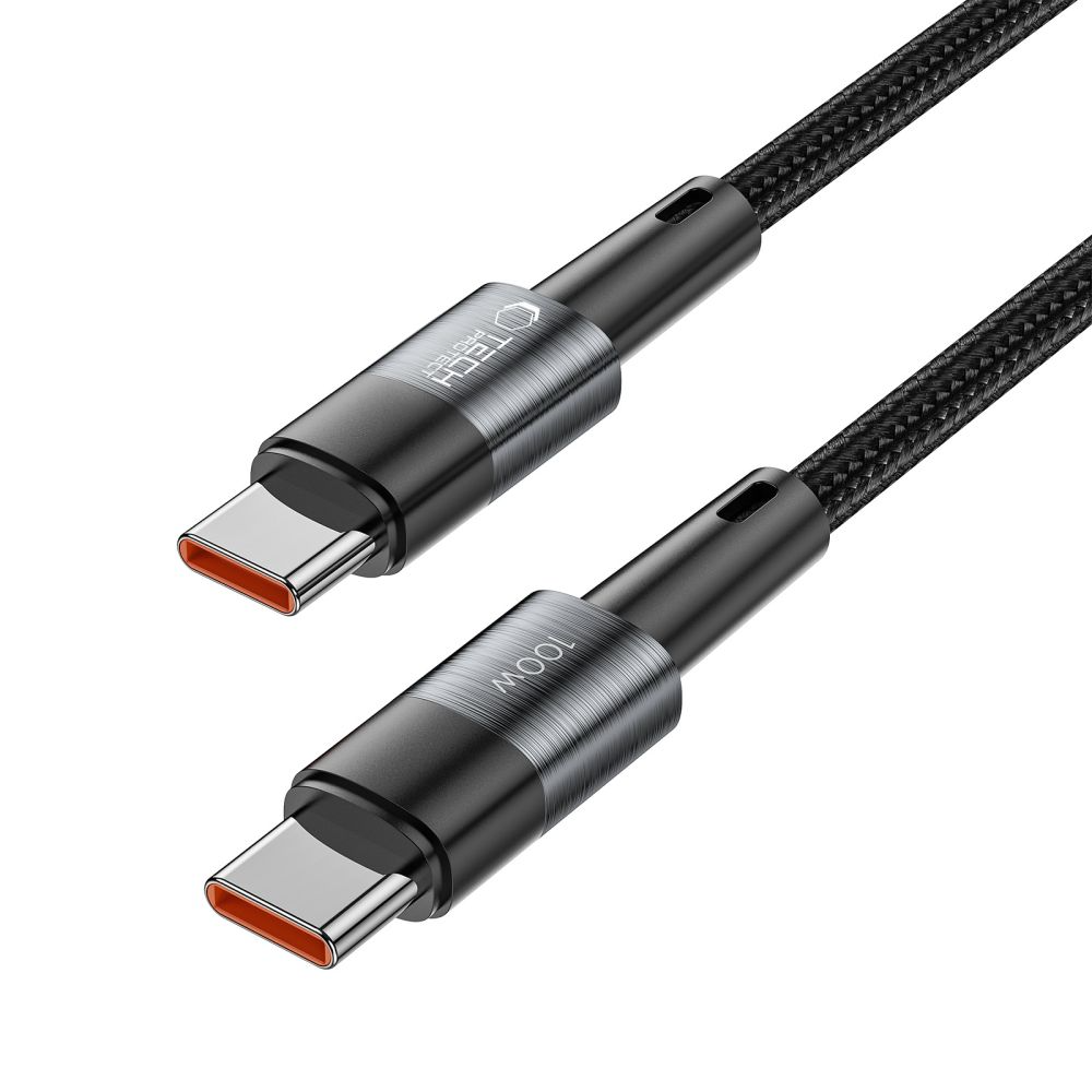 USB-C Data- en Oplaadkabel - USB-C Tech-Protect Ultraboost, 100W, 3m, Grijs