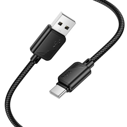 USB-A naar USB-C Data- en Oplaadkabel HOCO X113, 18W, 1m, Zwart