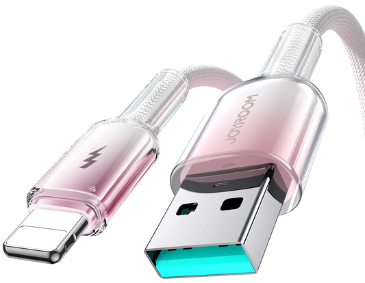USB-A - Lightning Data- en Oplaadkabel Joyroom S-A42, 18W, 1,2m, Wit