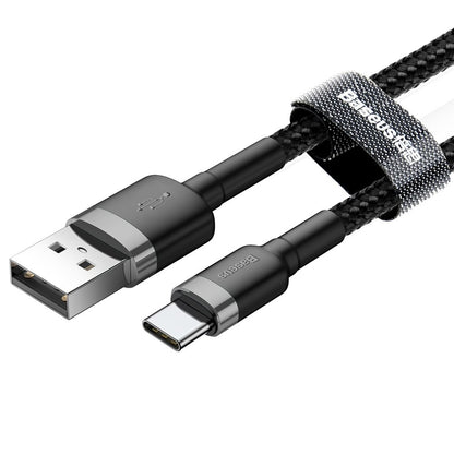 Data and Charging Cable USB-A - USB-C Baseus Cafule, 18W, 3m, Gray CATKLF-UG1 