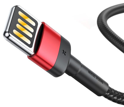 Data and Charging Cable USB-A - Lightning Baseus Coffee, 18W, 1m, Red CALKLF-G91