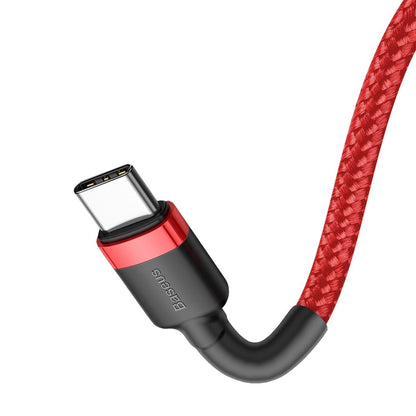 Data and Charging Cable USB-C - USB-C Baseus Cafule, 60W, 1m, Red CATKLF-G09