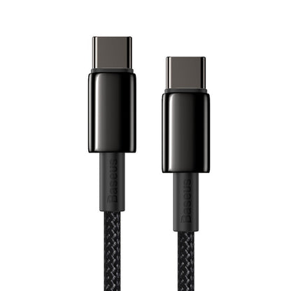 USB-C Data and Charging Cable - USB-C Baseus Tungsten Baseus Tungsten Gold, 100W, 1m, Black CATWJ-01 CATWJ-01