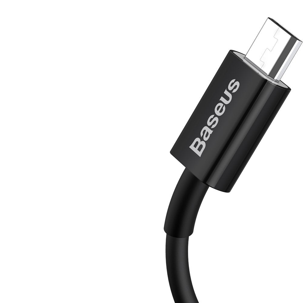 Baseus Superior Series USB-A to microUSB Data and Charging Cable, 18W, 2m, Black CAMYS-A01 