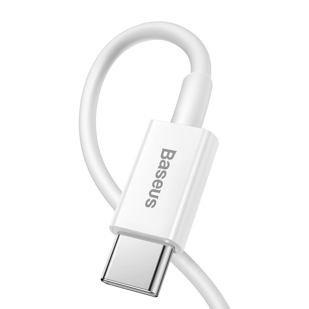 Data and Charging Cable USB-C - Lightning Baseus Superior Series, 20W, 0.25m, White CATLYS-02 