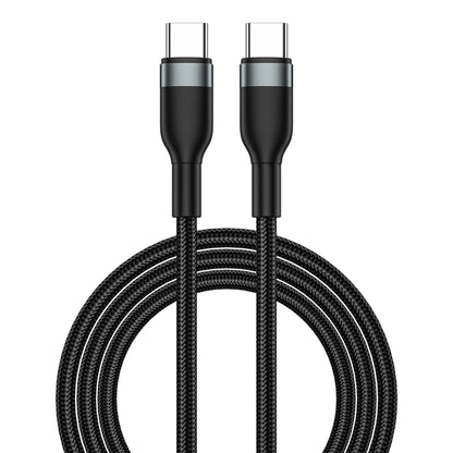 USB-C data- en oplaadkabel - USB-C WiWu Wi-C017, 100W, 1,2 m, zwart 