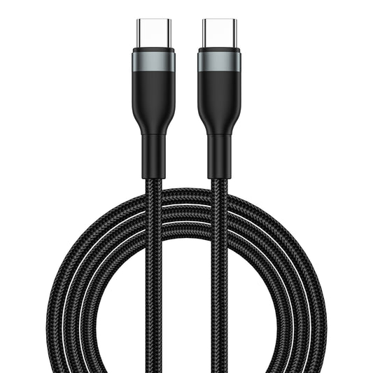 USB-C data- en oplaadkabel - USB-C WiWu Wi-C017, 100W, 1,2 m, zwart 