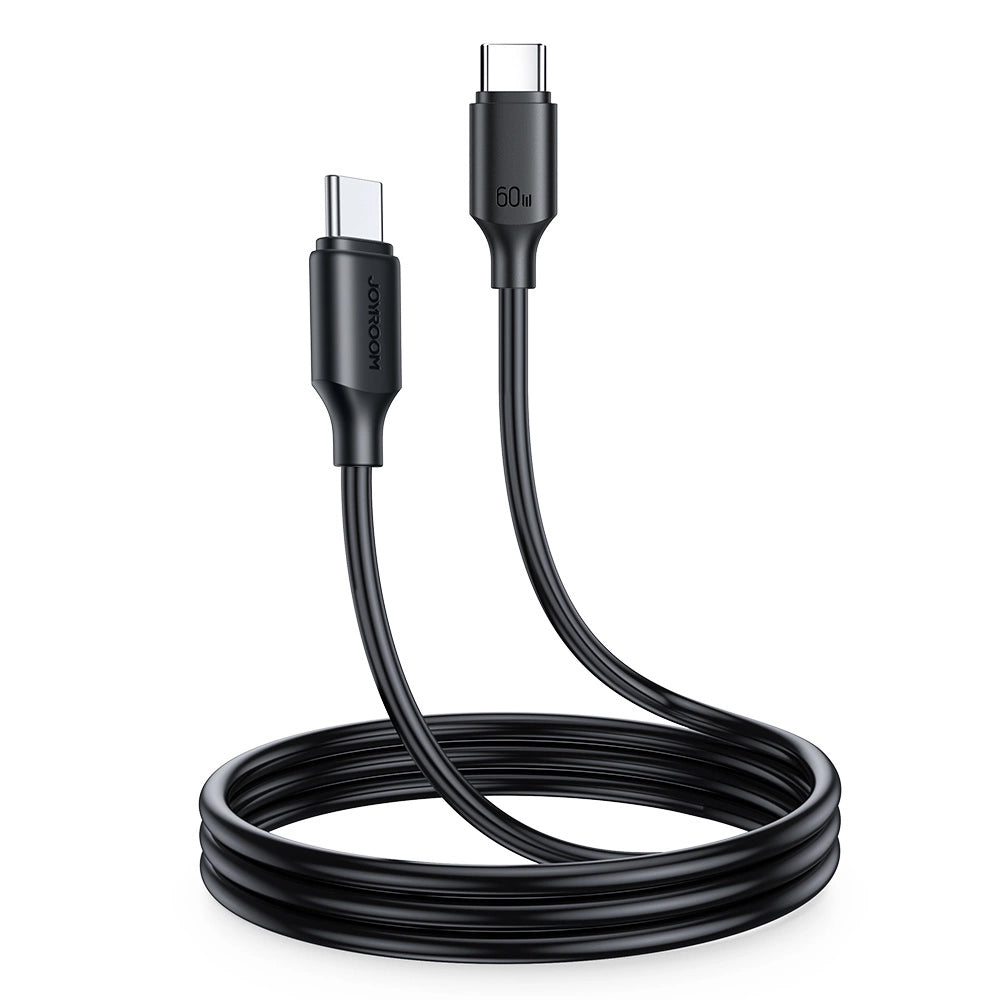 USB-C Data and Charging Cable - USB-C Joyroom S-CC060A9, 60W, 1m, Black