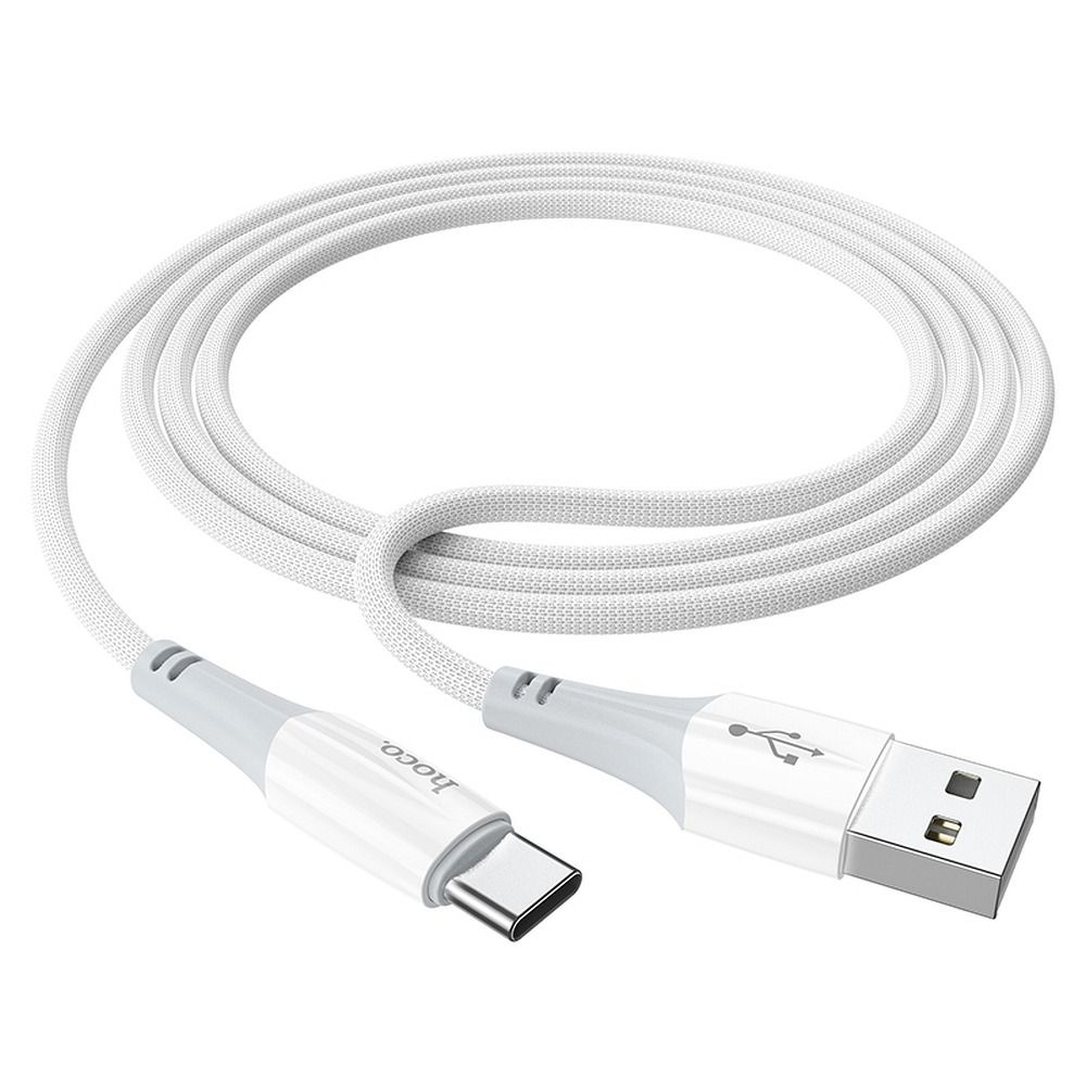 USB-A - USB-C HOCO X70 Data- en Oplaadkabel, 18W, 1m, Wit