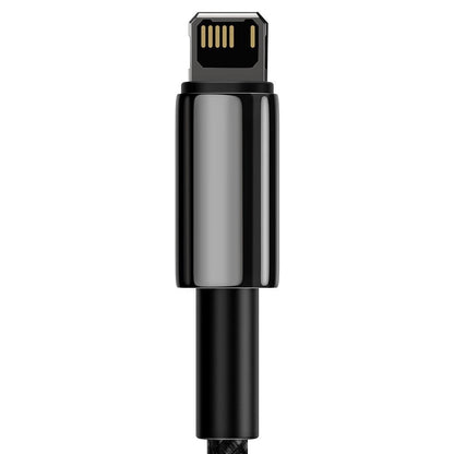 Data and Charging Cable USB-A - Lightning Baseus Tungsten Gold, 20W, 1m, Black CALWJ-01