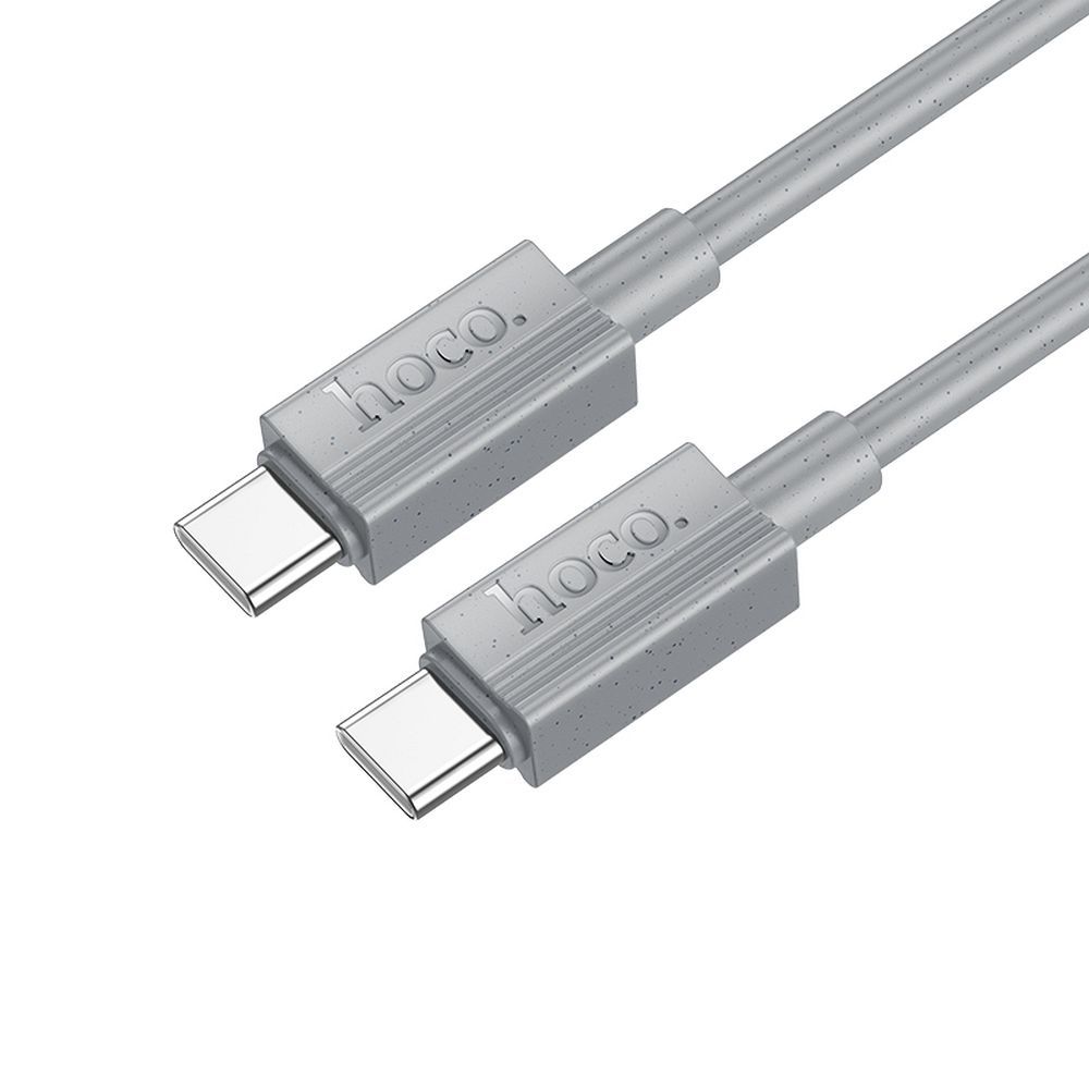 USB-C Data- en Oplaadkabel - USB-C HOCO X107, 60W, 1m, Gri
