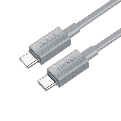 USB-C Data- en Oplaadkabel - USB-C HOCO X107, 60W, 1m, Gri