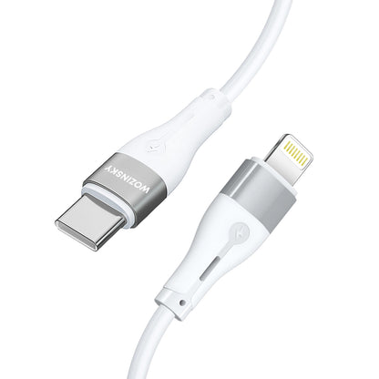 Data- en Oplaadkabel USB-C - Lightning WZK WSTCL1, 27W, 1m, Wit