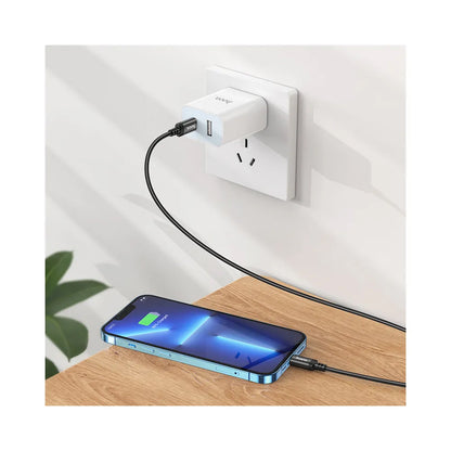 USB-C - Lightning Data- en Oplaadkabel HOCO X89, 27W, 2m, Zwart