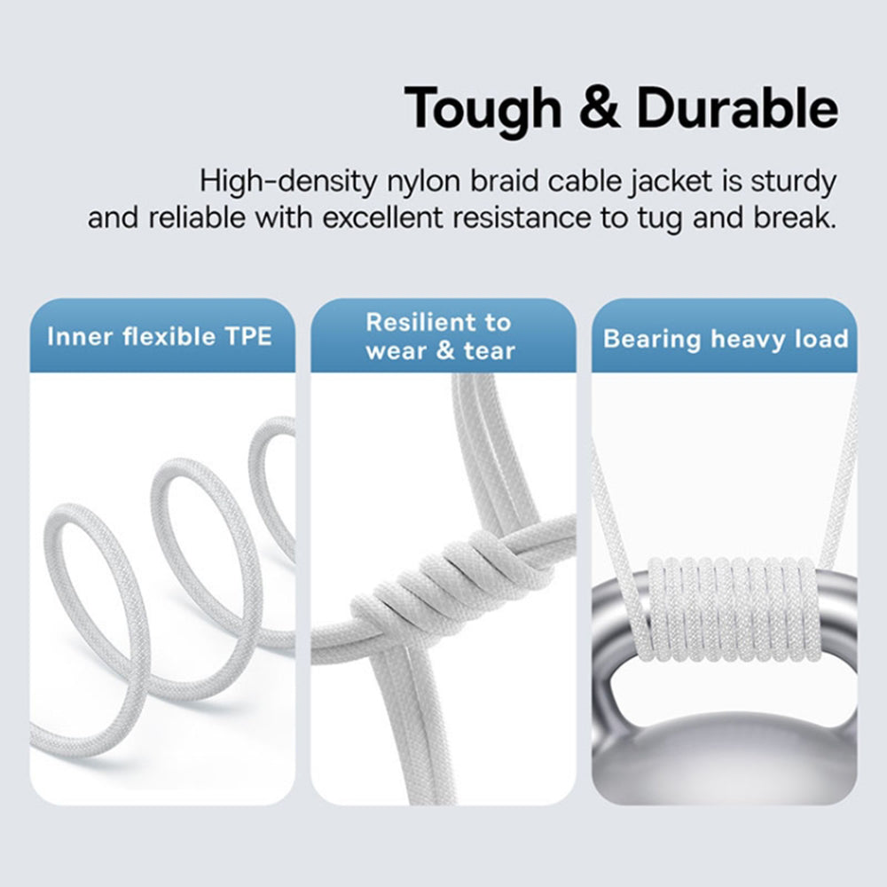 USB-C Data and Charging Cable - USB-C Baseus Gem, 100W, 2m, White P10373000211-01