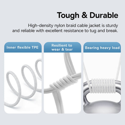 USB-C Data and Charging Cable - USB-C Baseus Gem, 100W, 2m, White P10373000211-01