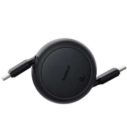 USB-C Data and Charging Cable - USB-C Baseus Free2Pull Mini Retractable, 60W, 1m, Black P10364500111-01