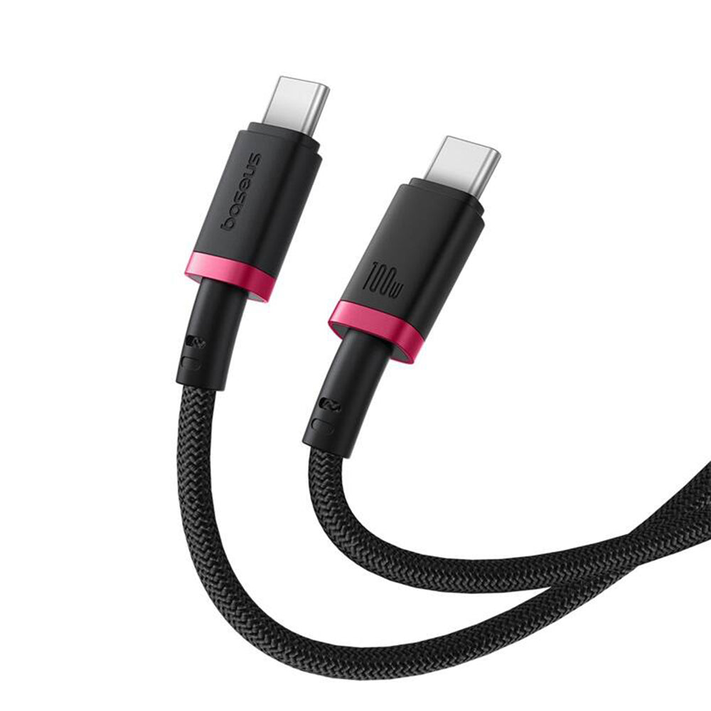 USB-C Data en Oplaadkabel - USB-C Baseus Dura Series, 100W, 1m, Rood P10377803U01-01
