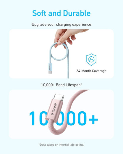 USB-C Data and Charging Cable - USB-C Anker Zolo, 240W, 1.8m, Black A8060H12