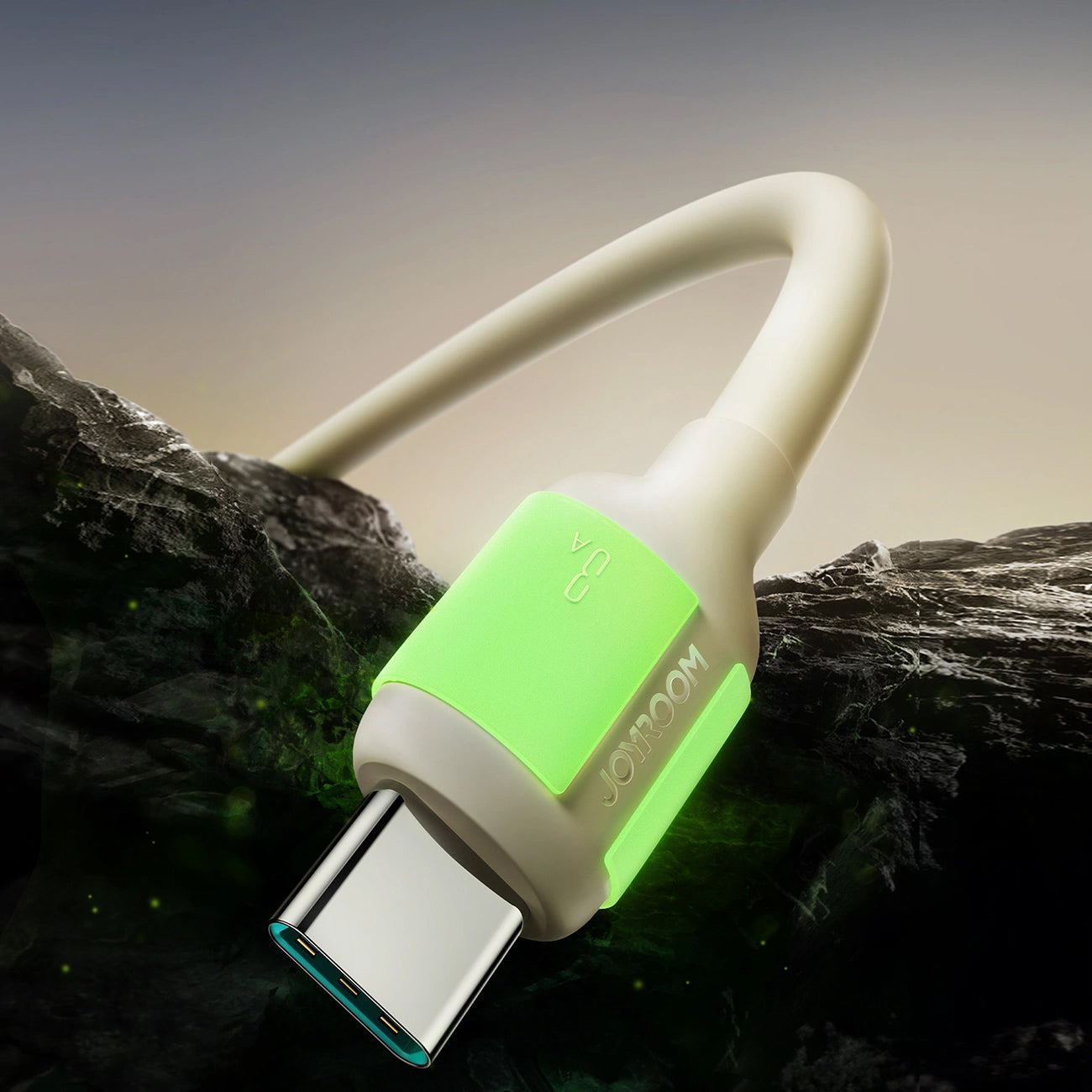 Data- en Oplaadkabel USB-A - USB-C Joyroom S-A53, 30W, 2m, Beige