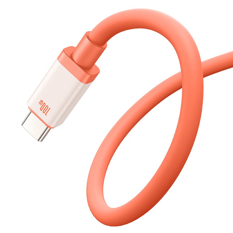 Data- en Oplaadkabel USB-A - USB-C Baseus Zero Degree Series, 100W, 2m, Rood