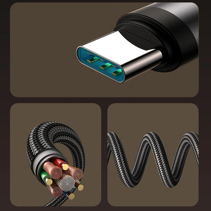 USB-C Data- en Oplaadkabel - USB-C Joyroom S-A56 EnjoyX Angled, 60W, 1.2m, Zwart