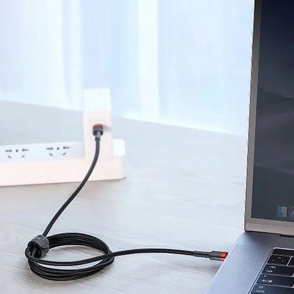 USB-C Data en Oplaadkabel - USB-C Baseus Cafule, 100W, 2m, Grijs CATKLF-BLG1