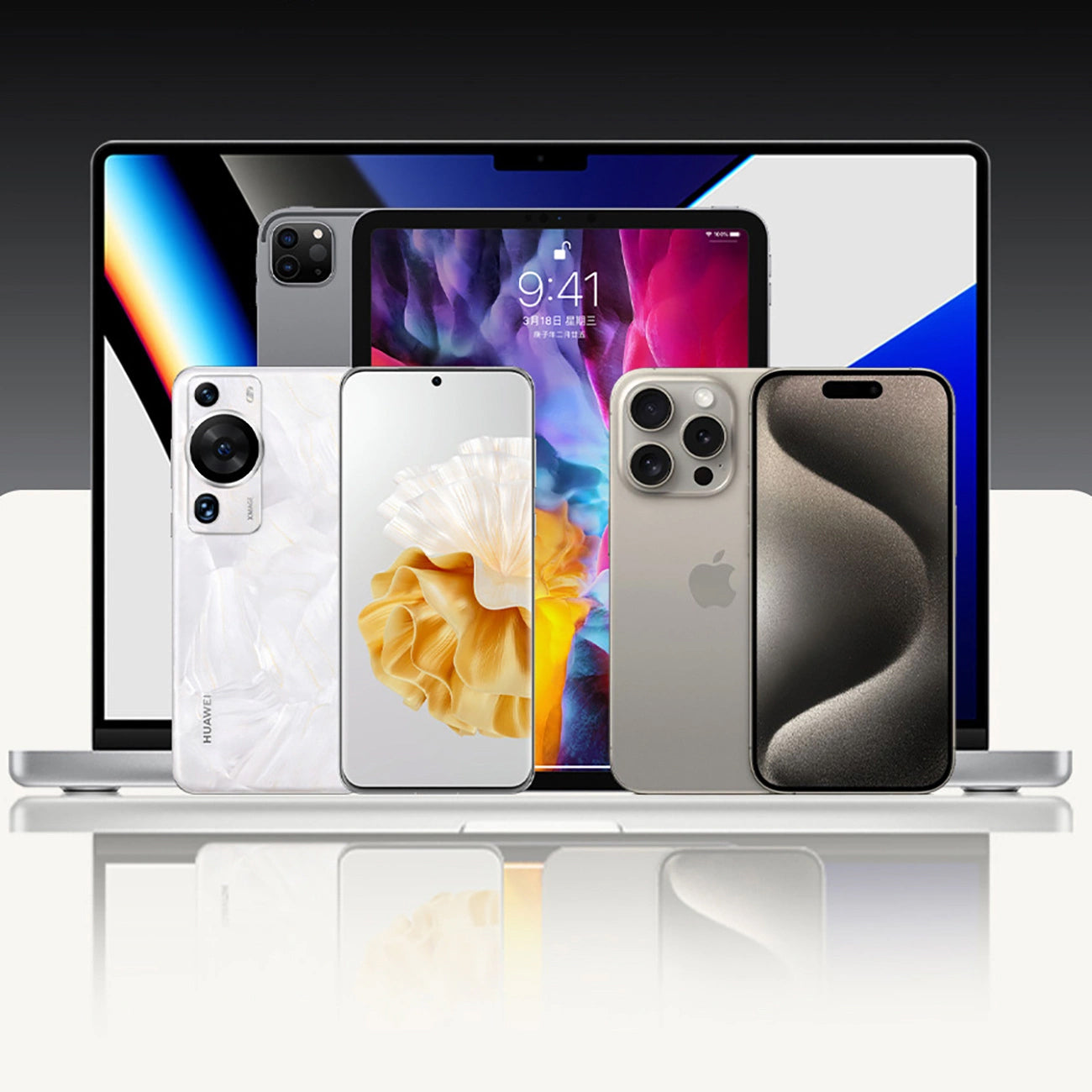 Data- en Oplaadkabel USB-A / USB-C - Lightning / USB-C Dudao L20 Pro, 65W, 1.5m, Zwart