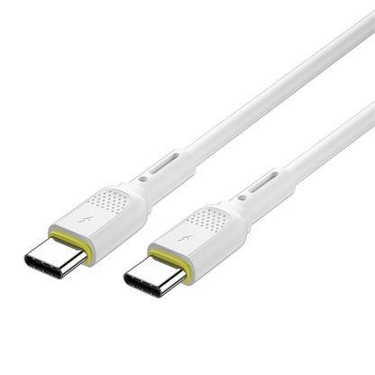 Data- en Oplaadkabel USB-C - USB-C WiWu Wi-C034, 60W, 1.2m, Wit