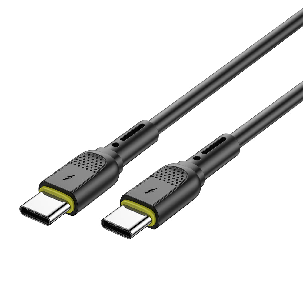 Data- en Oplaadkabel USB-C - USB-C WiWu Wi-C034, 60W, 1.2m, Zwart