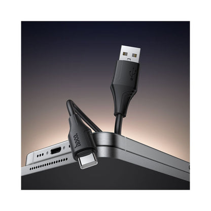 Data- en Oplaadkabel USB-A - USB-C HOCO X124, 18W, 1m, Zwart