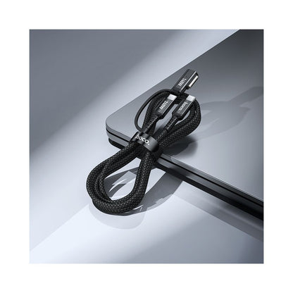 HOCO U142 Oplaadkabel, USB-C - USB-C / MagSafe 3, 240W, 1.8m, Zwart