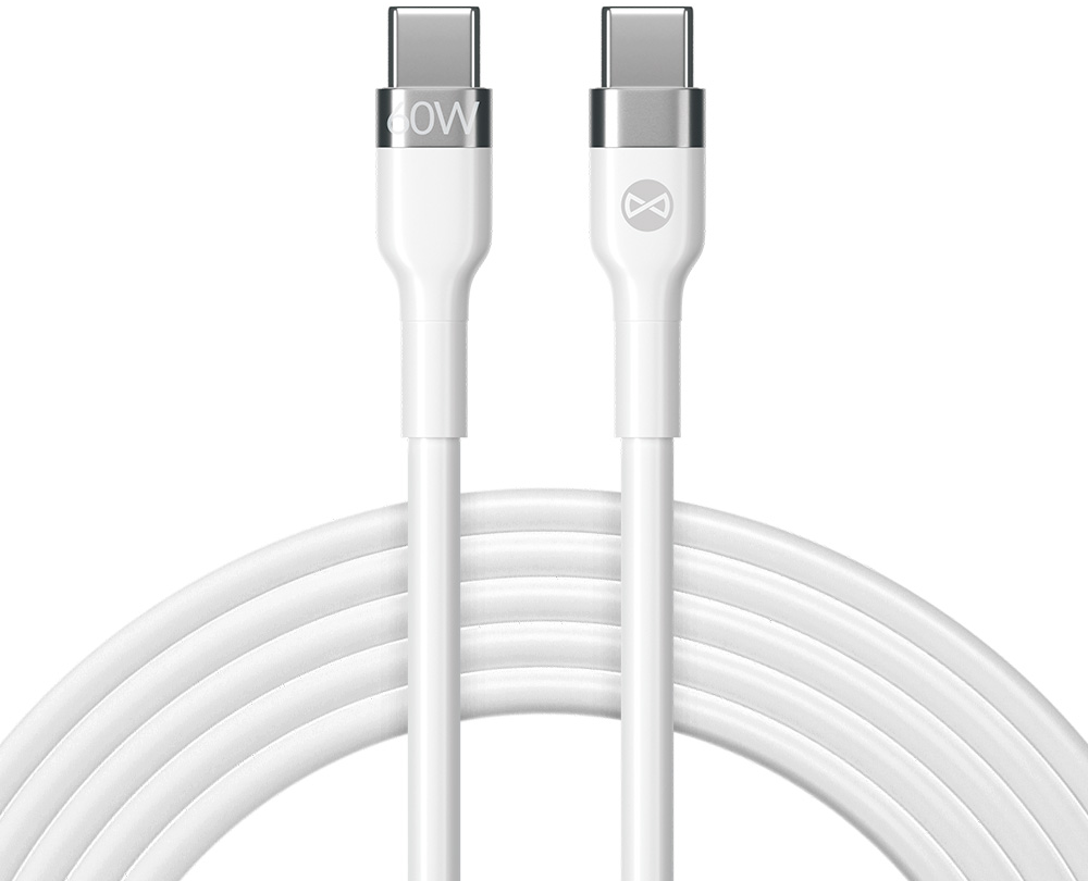 USB-C Data- en Oplaadkabel - USB-C Forever Flexible, 60W, 2m, Wit