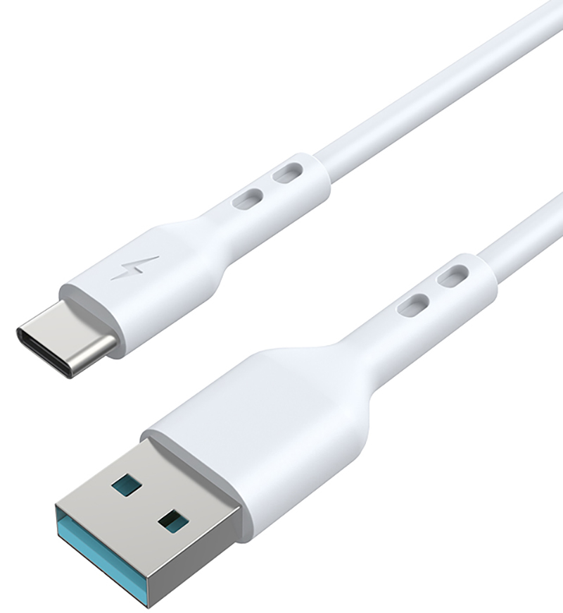 Data- en Oplaadkabel USB-A - USB-C BWOO X172C, 60W, 1m, Wit