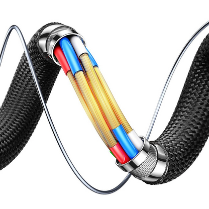 Data- en Oplaadkabel USB-A - USB-C Joyroom S-A60 StarTalk, 18W, 1.2m, Zwart