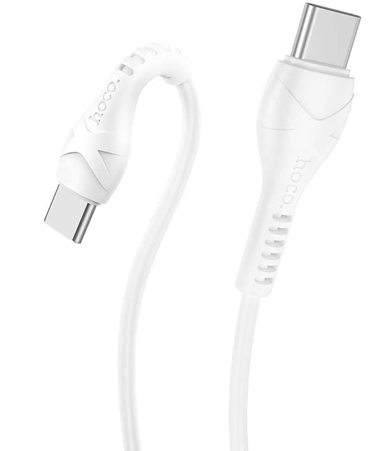 USB-C Data en Oplaadkabel - USB-C HOCO X37, 60W, 1m, Wit