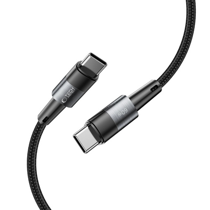 USB-C Data- en Oplaadkabel - USB-C Tech-Protect Ultraboost, 60W, 1m, Grijs