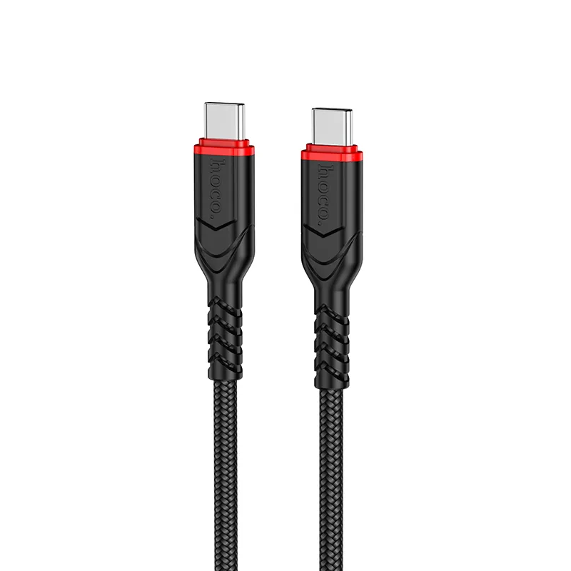 USB-C Data- en Oplaadkabel - USB-C HOCO X59 Victory, 60W, 3m, Zwart