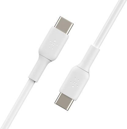 USB-C Data and Charging Cable - USB-C Belkin BoostCharge, 60W, 1m, White CAB003bt1MWH